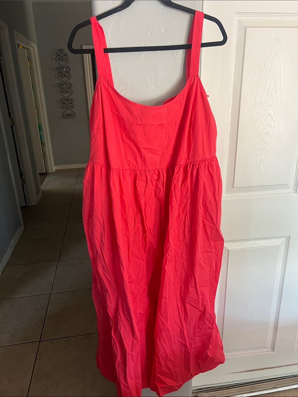 Ava & Viv Bright Coral Pink Sleeveless Sundress
